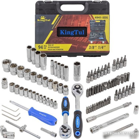 Универсальный набор инструментов KingTul KT-4941-5DS-м (94 предмета)