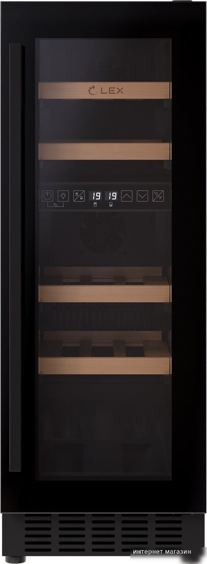 Винный шкаф LEX LWD3017BL Dual Zone