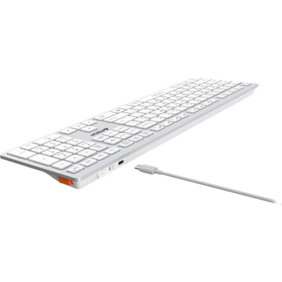 Клавиатура A4Tech Fstyler FBX50C (серебристый/белый)