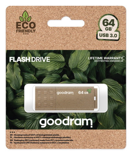 USB Flash GOODRAM UME3 Eco Friendly 64GB (коричневый)