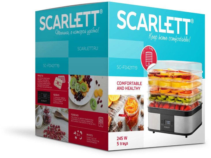 Сушилка для овощей и фруктов Scarlett SC-FD421T19