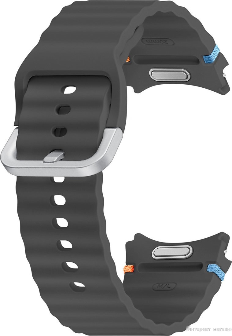 Ремешок Samsung Sport Galaxy для Samsung Galaxy Watch7 (M/L, темно-серый)
