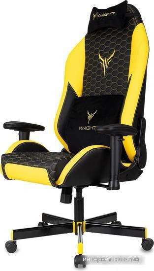 Кресло Knight Neon (черный/желтый)