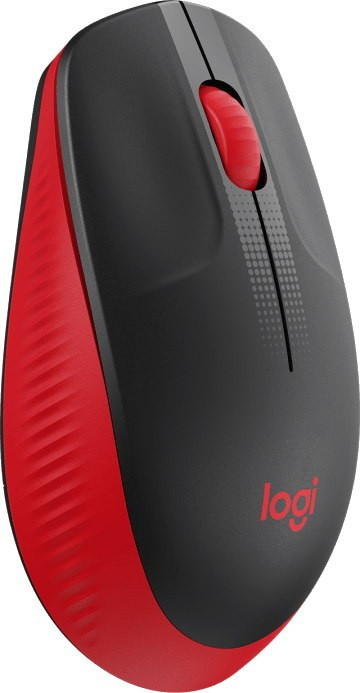 Мышь Logitech M190 (черный/красный)