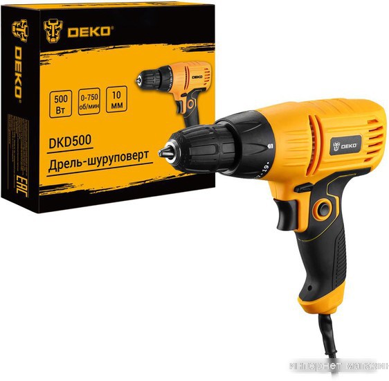 Дрель-шуруповерт Deko DKD500 083-1002