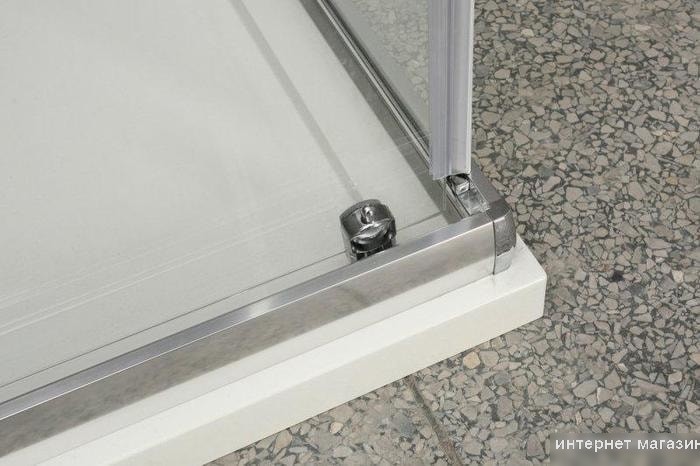 Душевой уголок BelBagno UNIQUE-AH-2-100/115-75/90-P-Cr (рифленое стекло)