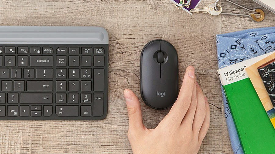 Мышь Logitech M350 Pebble (графит)