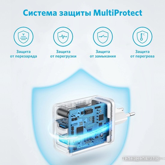 Сетевое зарядное Anker 312 20W Wall Charger (2 Ports)