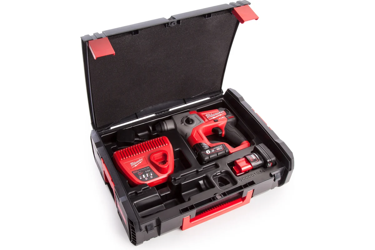 Перфоратор Milwaukee M12 CH-602X FUEL 4933451510 (с 2-мя АКБ, кейс)