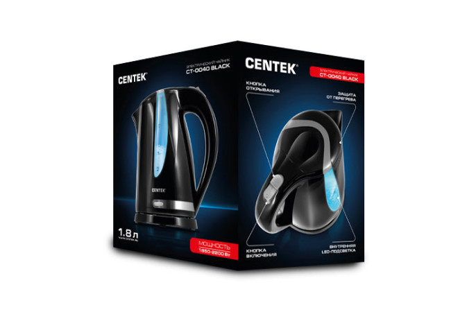 Чайник CENTEK CT-0040 Black