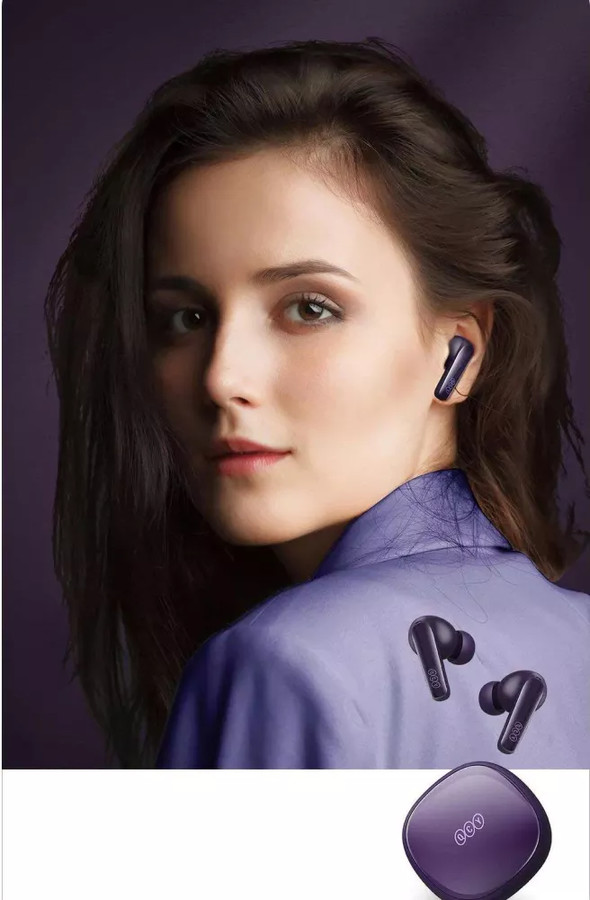Наушники QCY T13X (фиолетовый)