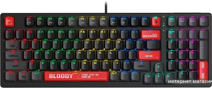 Клавиатура A4Tech Bloody S98 Red (Bloody BLMS Red Plus)