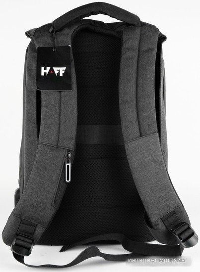 Городской рюкзак HAFF Workaday HF1113 (черный/коричневый)