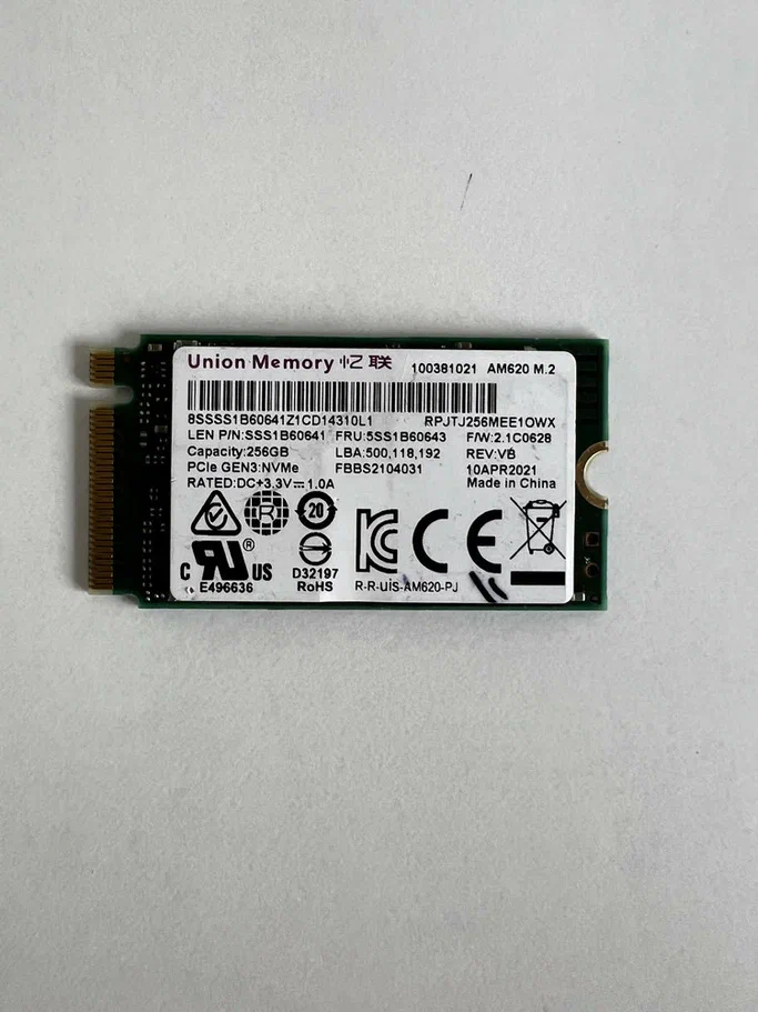 SSD накопитель Union Memory AM620 M.2 256GB RPJTJ256MEE1OWX (уценка)