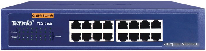 Коммутатор Tenda TEG1016D