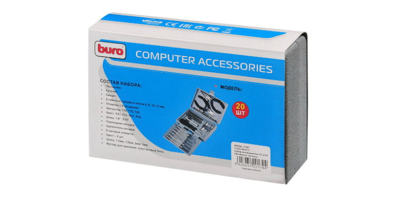 Универсальный набор инструментов Buro TC-2101 (25 предметов)