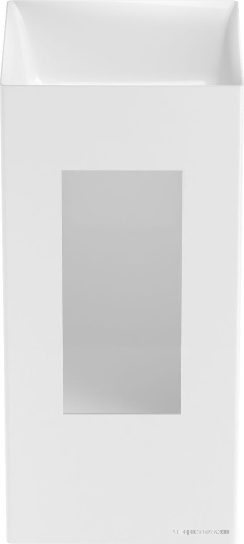 Умывальник Wellsee Pure BY Wellsee 230711000 (отдельностоящий, без отверстия под смеситель, глянцевый белый)