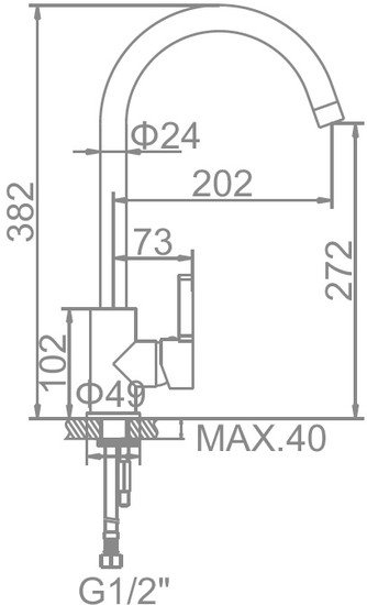 Смеситель Ledeme L4299B (черный)