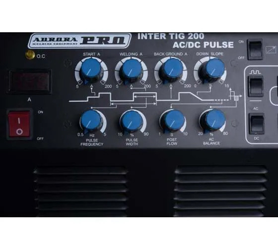 Сварочный инвертор AuroraPRO Inter TIG 200 AC/DC Pulse