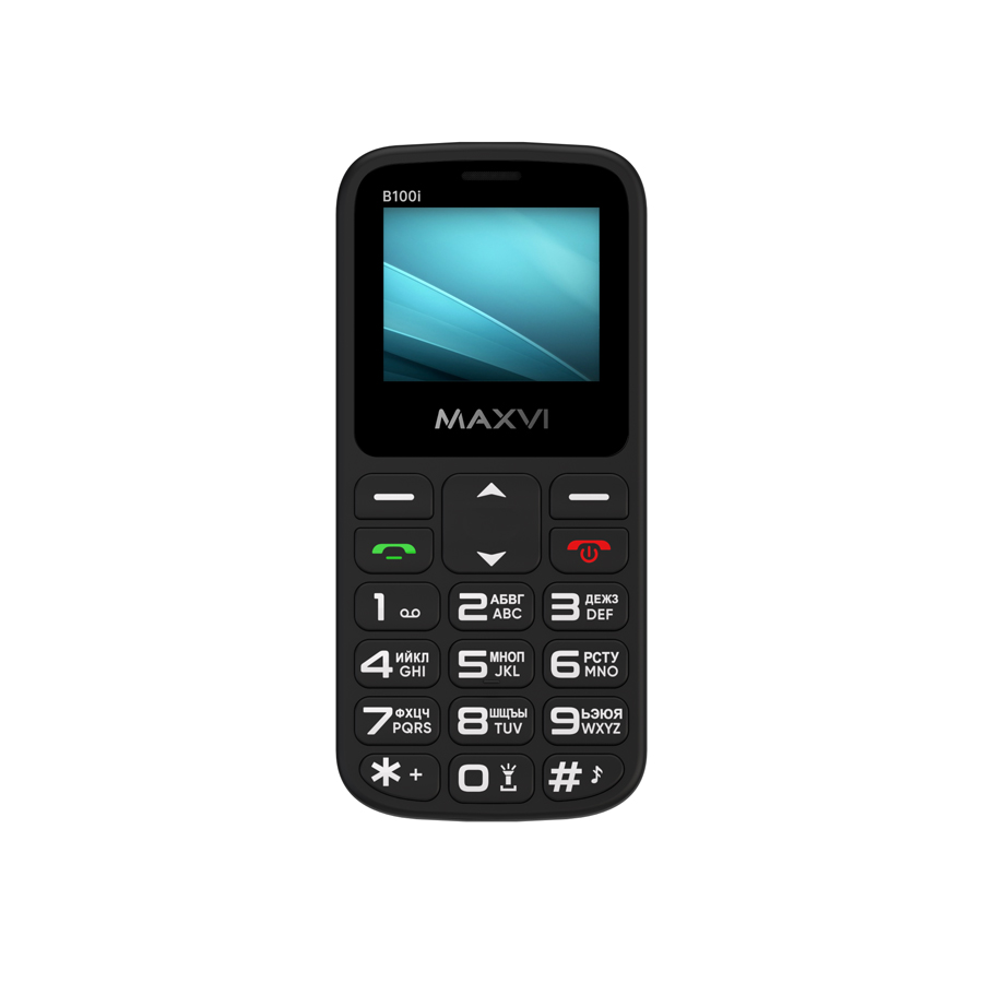 Телефон Maxvi B100i (черный)