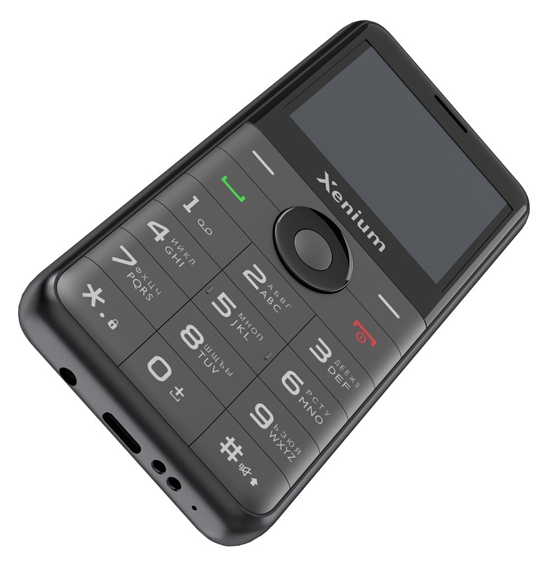 Кнопочный телефон Xenium X700 (черный)