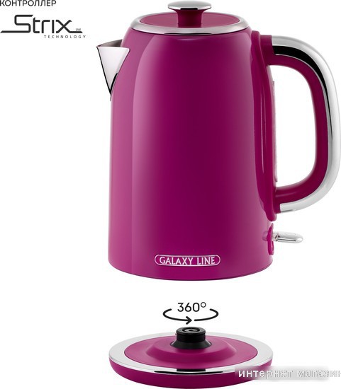 Электрический чайник Galaxy Line GL 0346 (малиновый джем)