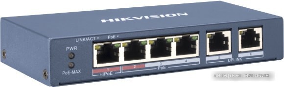 Коммутатор Hikvision DS-3E0106P-E/M