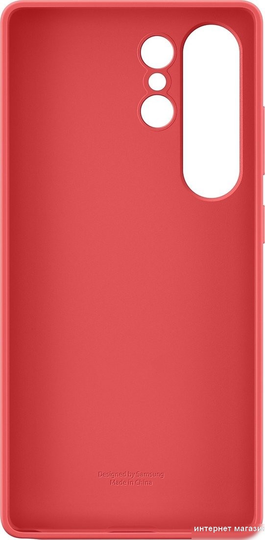 Чехол для телефона Samsung Silicone Case Galaxy S25 Ultra (красный)
