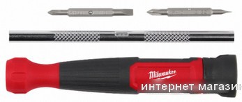 Набор отвертка с битами Milwaukee 4932480584 (4 предмета)