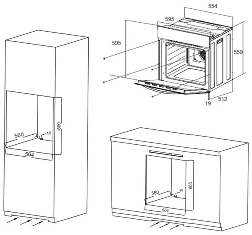 Электрический духовой шкаф MAUNFELD EOEC.564TB