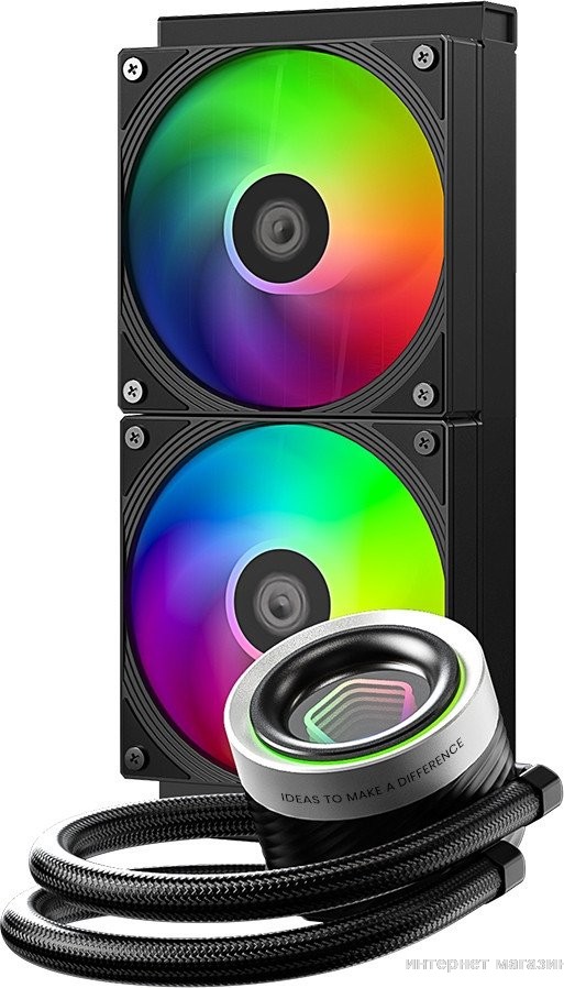 Жидкостное охлаждение для процессора ID-Cooling FX240 INF Black