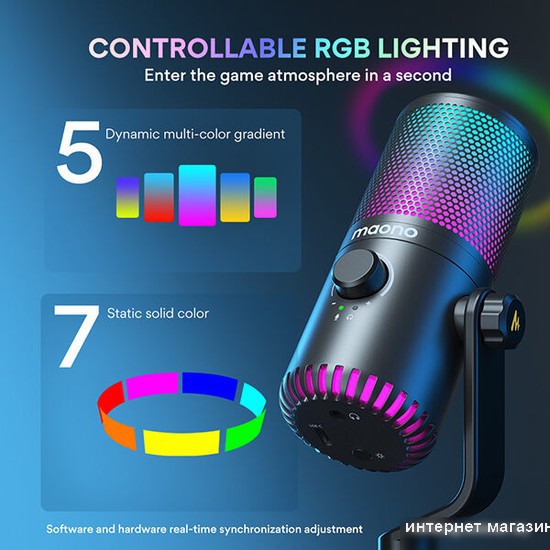 Maono DM30 RGB (черный)