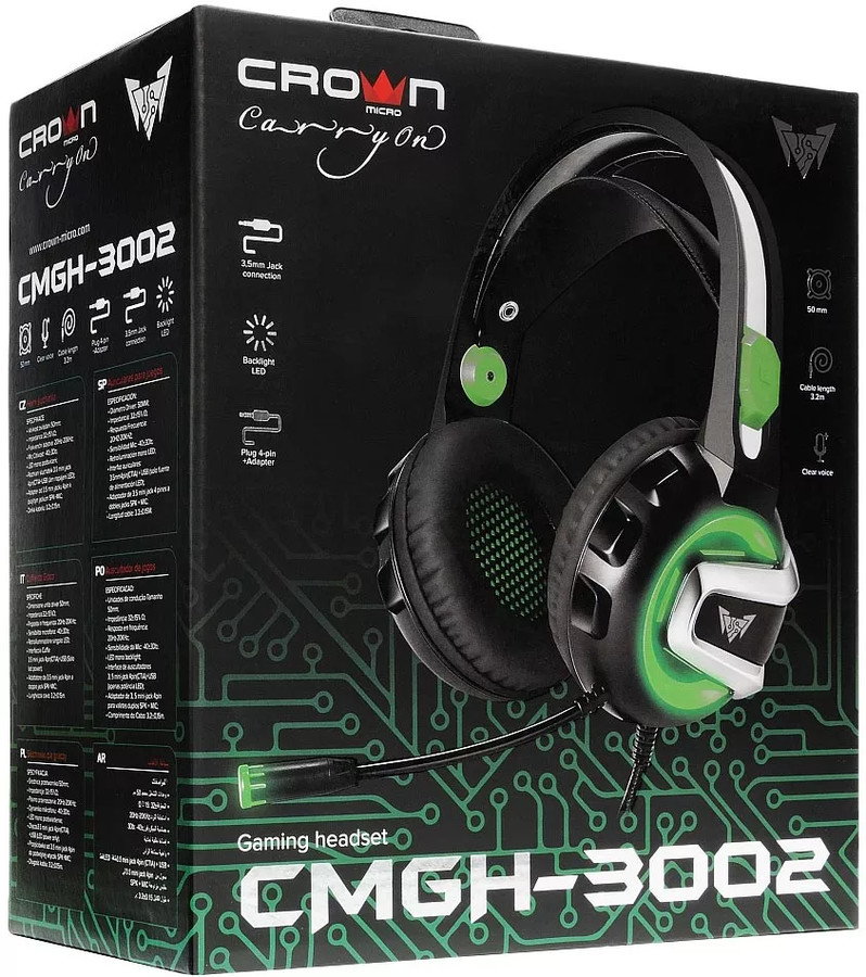 Наушники CrownMicro CMGH-3002
