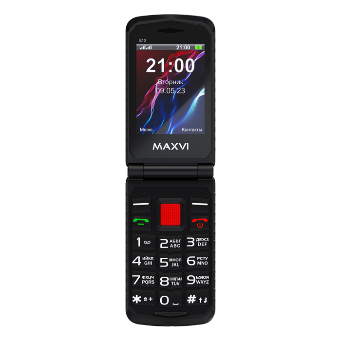 Кнопочный телефон Maxvi E10 (красный)