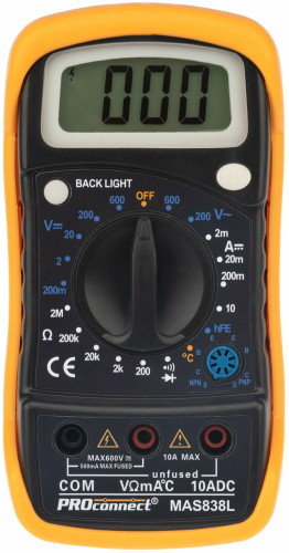 Мультиметр PROconnect MAS838L