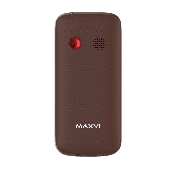 Кнопочный телефон Maxvi B100 (коричневый)