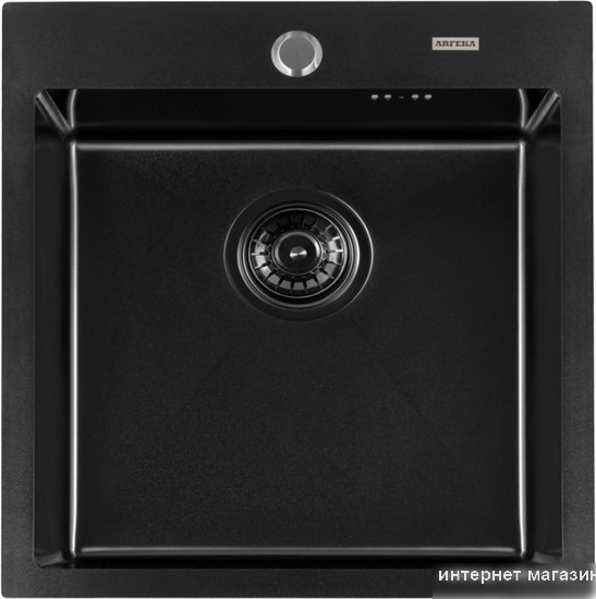 Кухонная мойка ARFEKA Eco AR 500*500 Black PVD Nano