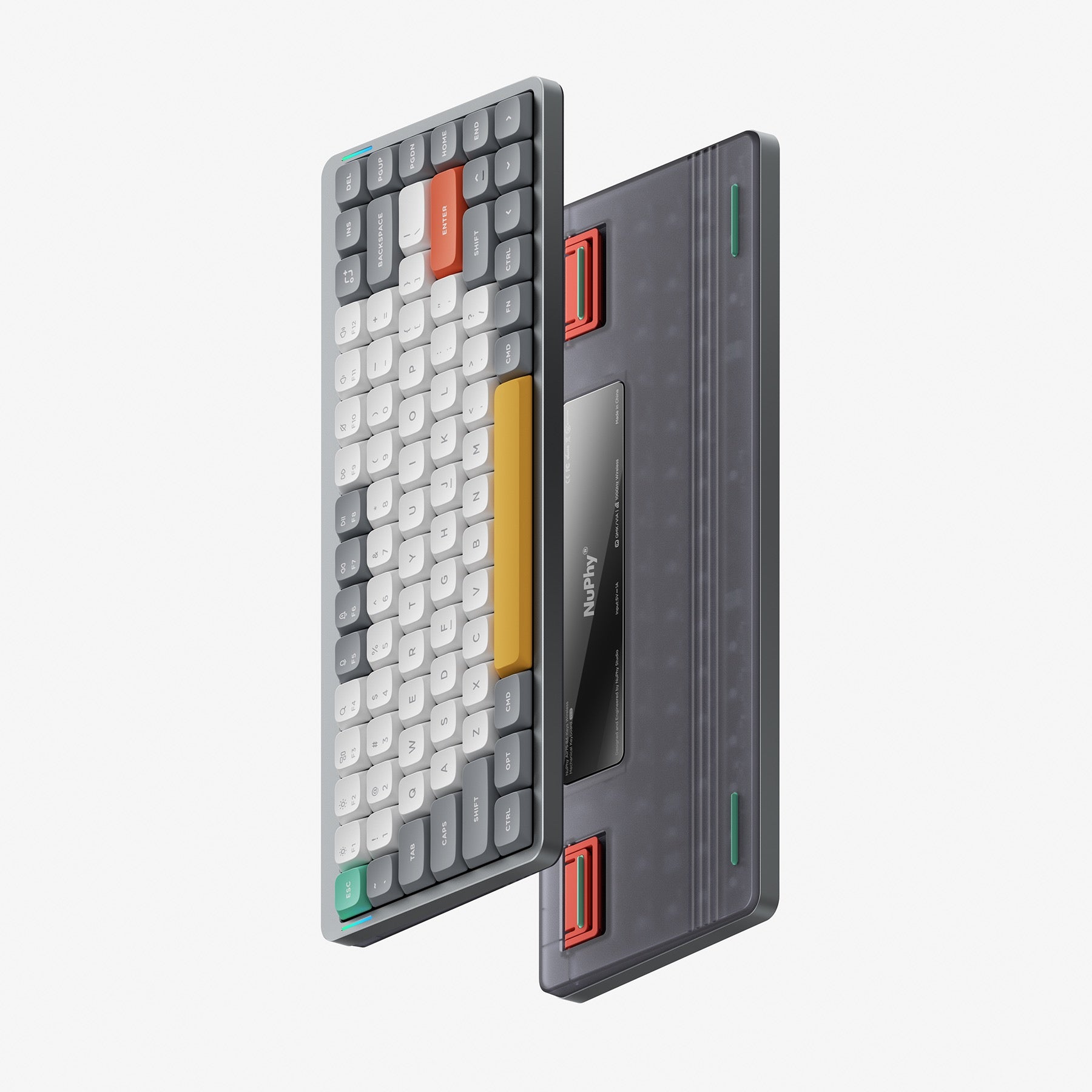 Клавиатура NuPhy Air75 V2 Lunar Gray (NuPhy Low Profile Moss)