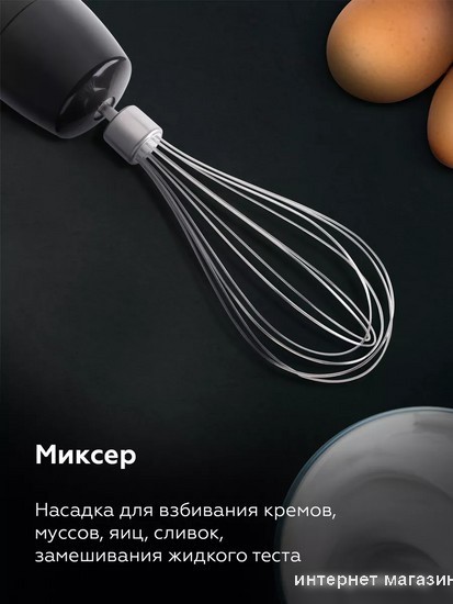 Погружной блендер BQ HB601S (сталь/черный)