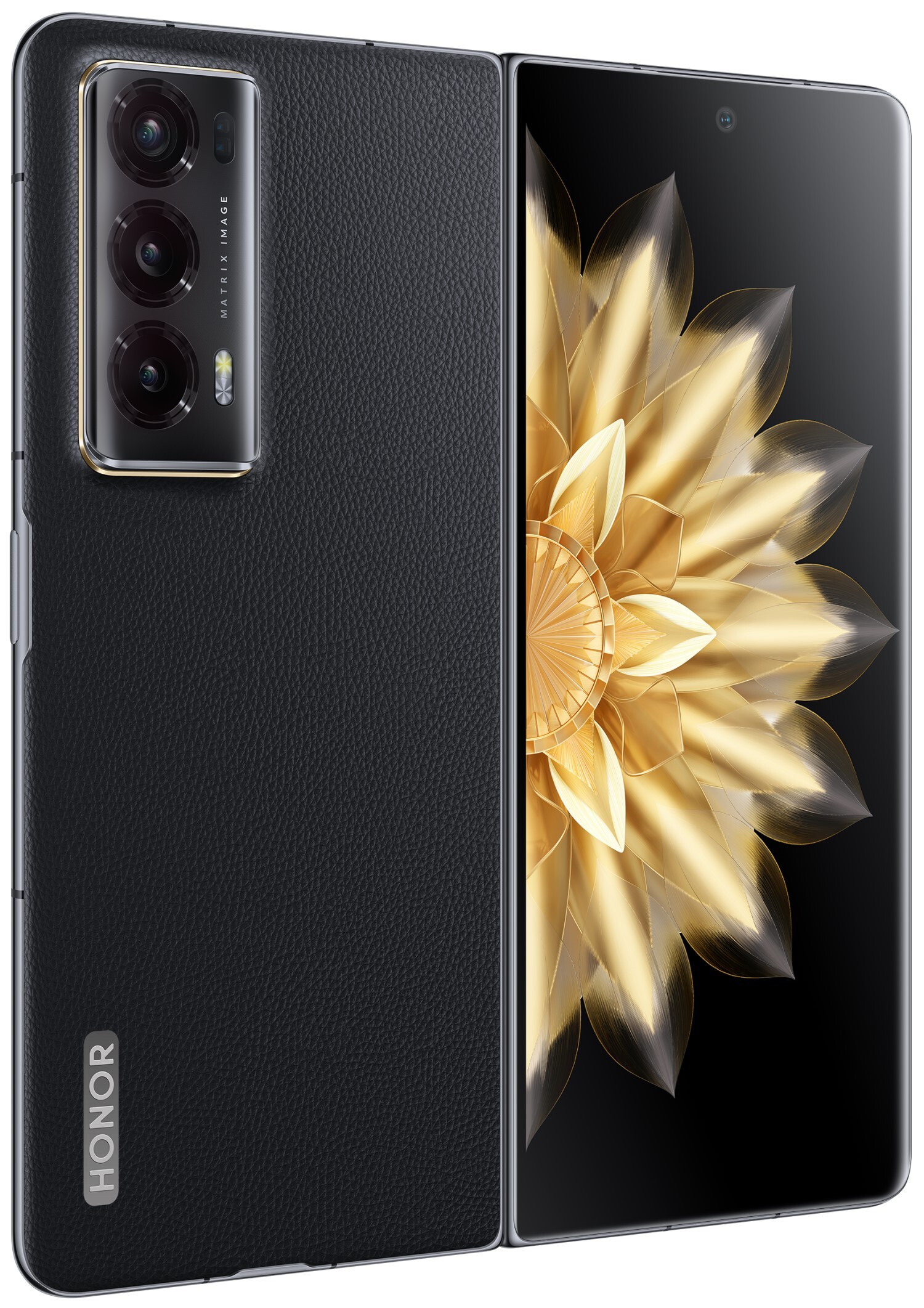 Смартфон HONOR Magic V2 16GB/512GB международная версия (черный кожаный)
