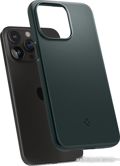 Чехол для телефона Spigen Thin Fit для iPhone 15 Pro ACS06690 (зеленый)