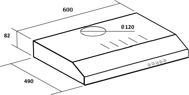 Кухонная вытяжка Schtoff C1-T600 BK