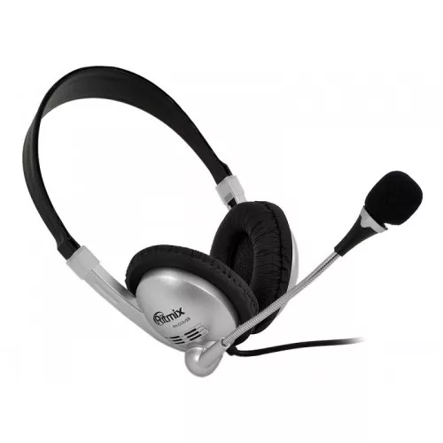 Наушники Ritmix RH-533 USB (серебристый)