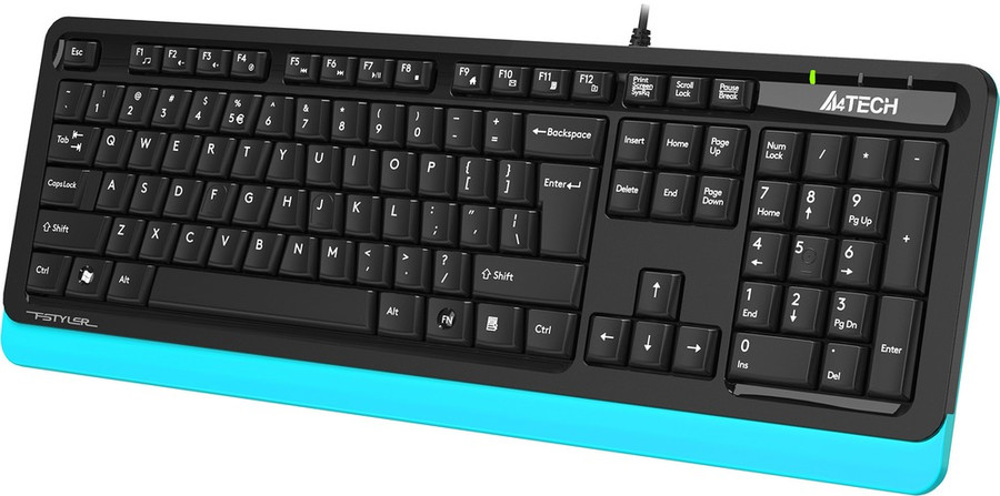 Клавиатура A4Tech Fstyler FKS10 (черный/синий)