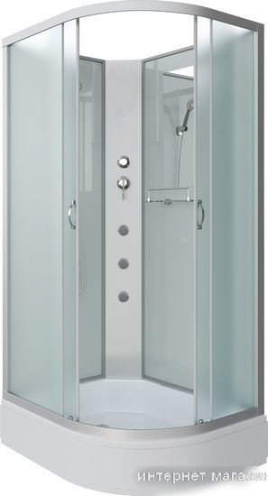 Душевая кабина Niagara NG-33084-14LBKG 100x80 (матовое стекло)