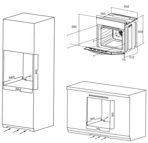 Электрический духовой шкаф MAUNFELD EOEC.564W
