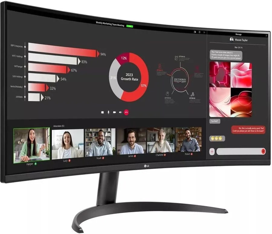 Монитор LG UltraWide 34WR50QC-B