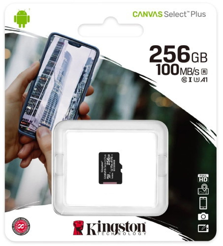 Карта памяти Kingston Canvas Select Plus microSDXC 256GB