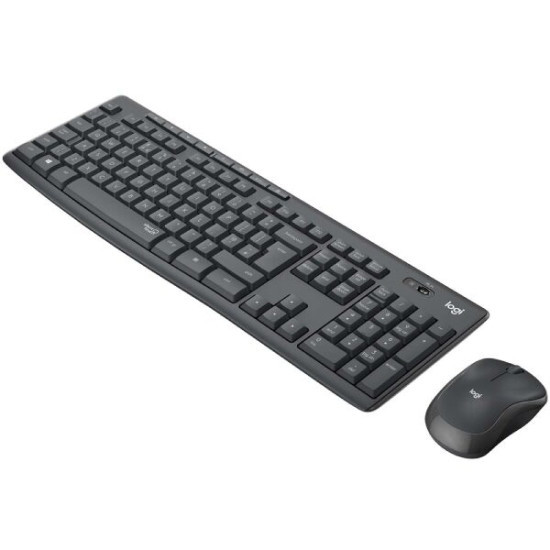 Клавиатура + мышь Logitech MK295 Silent Wireless Combo 920-009807 (графитовый)