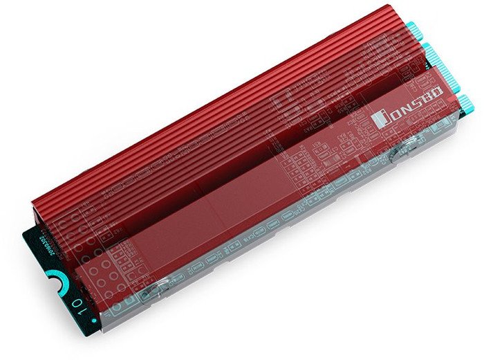 Радиатор для SSD Jonsbo M.2-6 Red